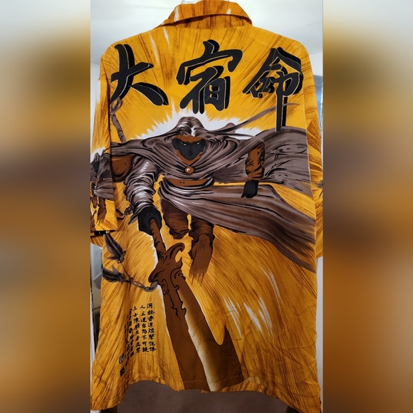 Mens XL Shirt With Samurai Figure - Picture 4 of 4